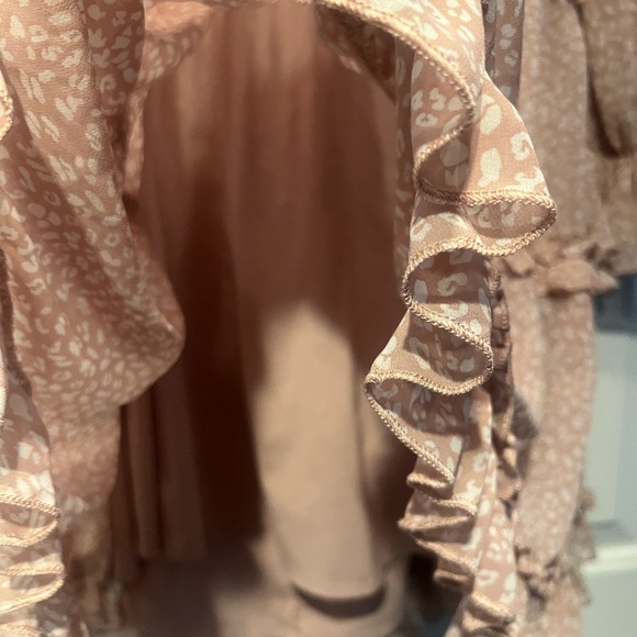 Pink Ruffle Mini Dress - Picture 4 of 6